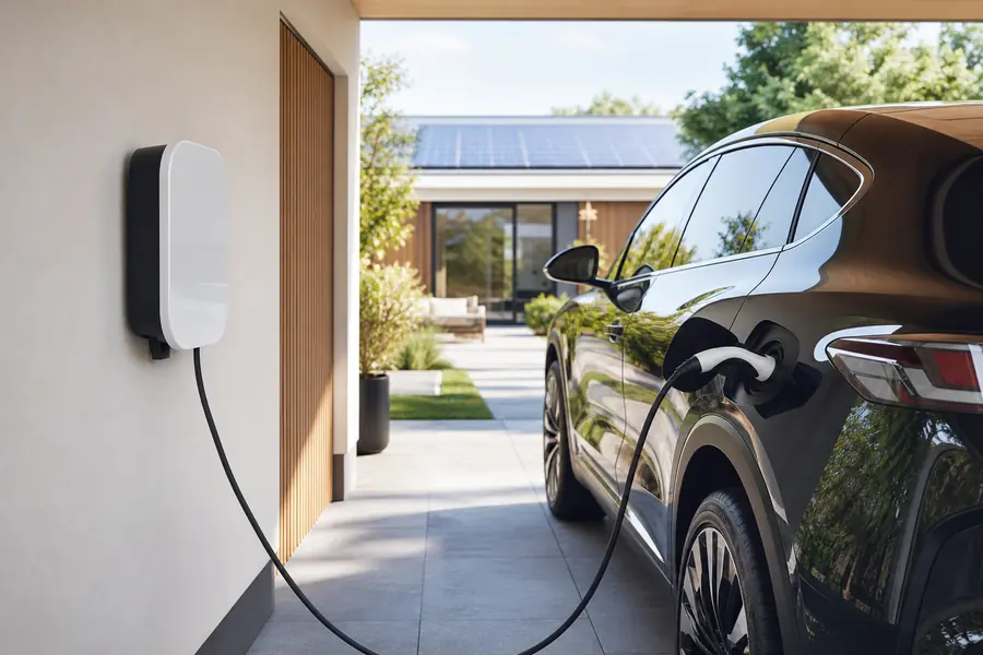 EVBox BusinessLine Hub — dviguba EV įkrovimo stotelė